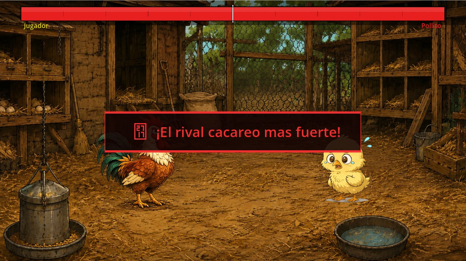 Cluck Battle gameplay screenshot for field note 7