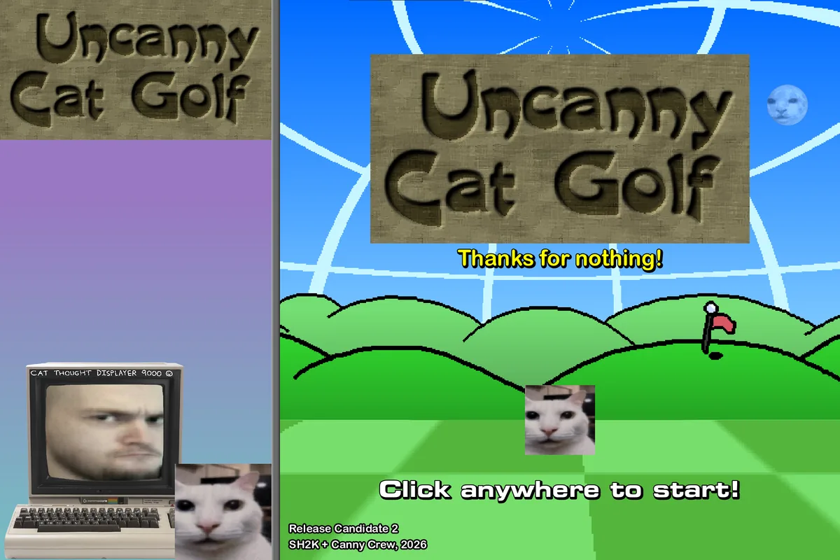 Uncanny Cat Golf gameplay screenshot for field note 1